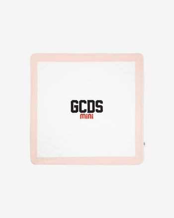 Gcds Logo Cotton Baby Blanket: Girl Blankets Pearl Rose | GCDS Spring/Summer 2023